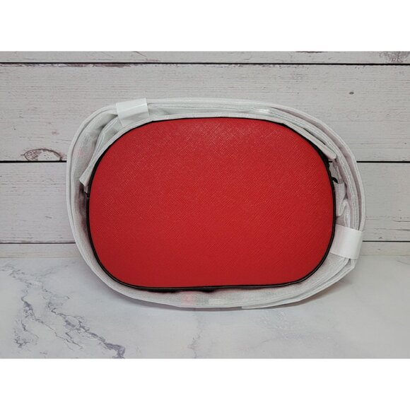 MICHAEL Michael Kors Jet Set Glam Leather Crossbody Bag BRIGHT RED - Picture 5 of 9